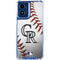 MLB Colorado Rockies Game Ball Moto G 5G (2024) Clear Case